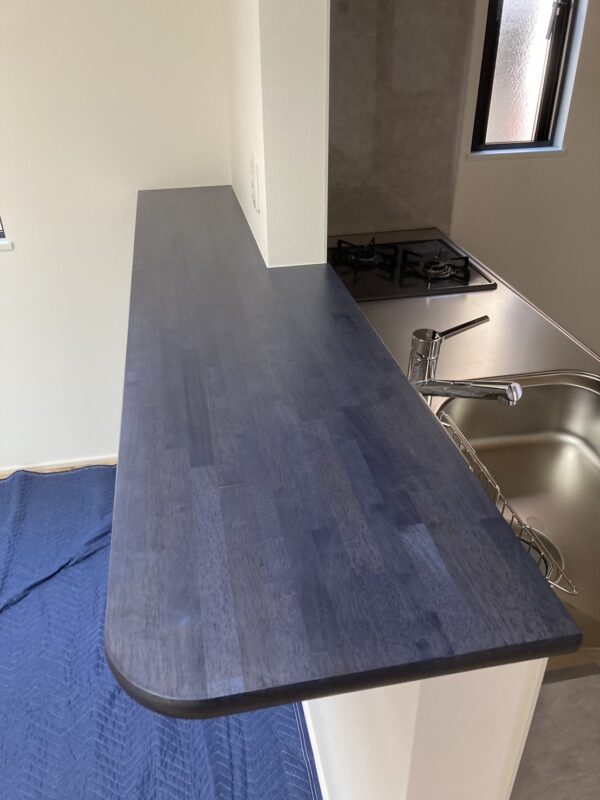 カウンターリアテックシート施工